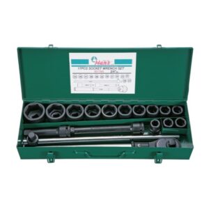 6617M8- Socket Wrench Set- 3/4" Drive- 17 Pcs