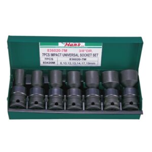 836020-7M-Impact Socket Set (7PCs)-3/8" Drive