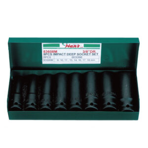 83608M/A-Deep Impact Socket Set(8PCs)-3/8" Drive