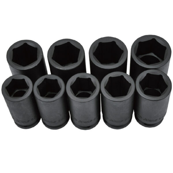 86609MD1B-Deep Impact Socket Set-9PCs- 3/4"Drive