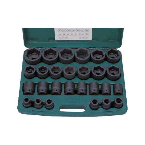 86627MB/AB-Impact Socket Set-(27PCs)-3/4" Drive