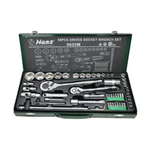 9655M-Socket Wrench Set- 1/2" Drive- 55 Pcs