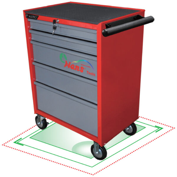 9915EQ-Workshop Tool Trolley- 5 drawers