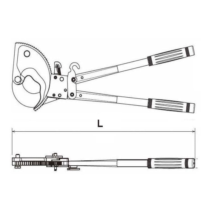1936- 電纜剪鉗 Ratchet Cable Cutter 1 1936 LPIC